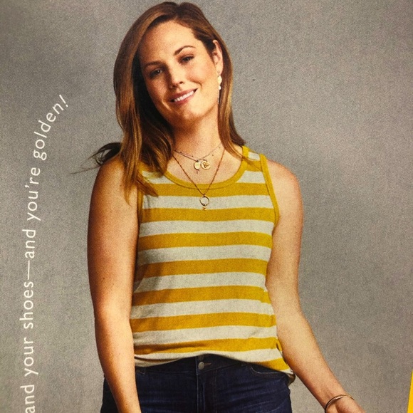 Cabi Liner Tank- Stripes Oversized-Summer Staple-Sz Medium Casual Layer - Picture 3 of 12